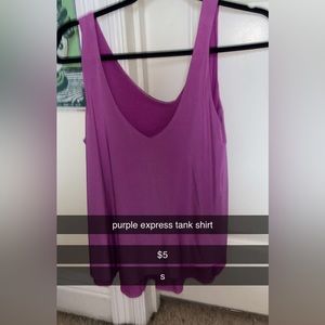 Purple Express Tank Top/Blouse